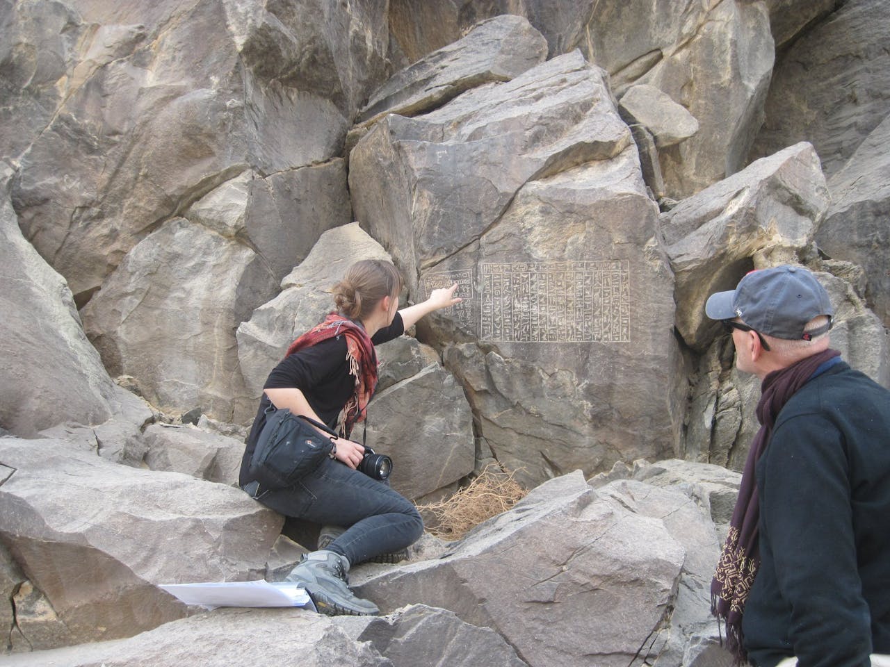 Uzume in de Wadi Hammamat