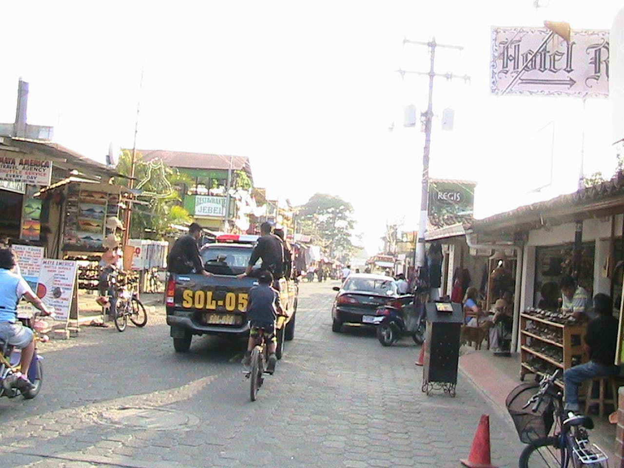 Politie patrouille Guatemala