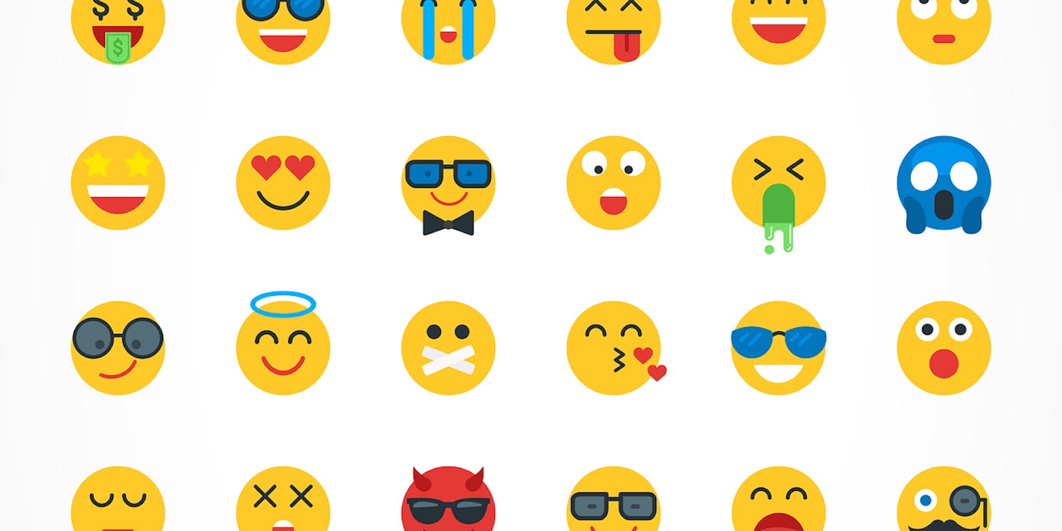 Verschillende emoticons.